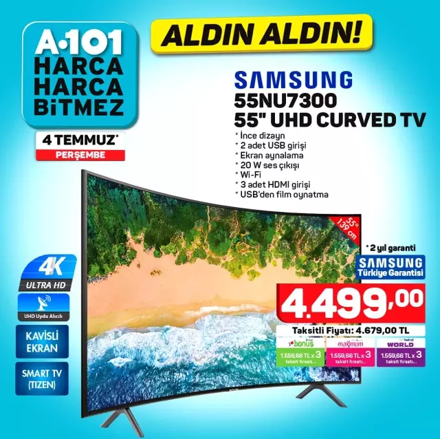 uygun fiyata kavisli tv keyfi