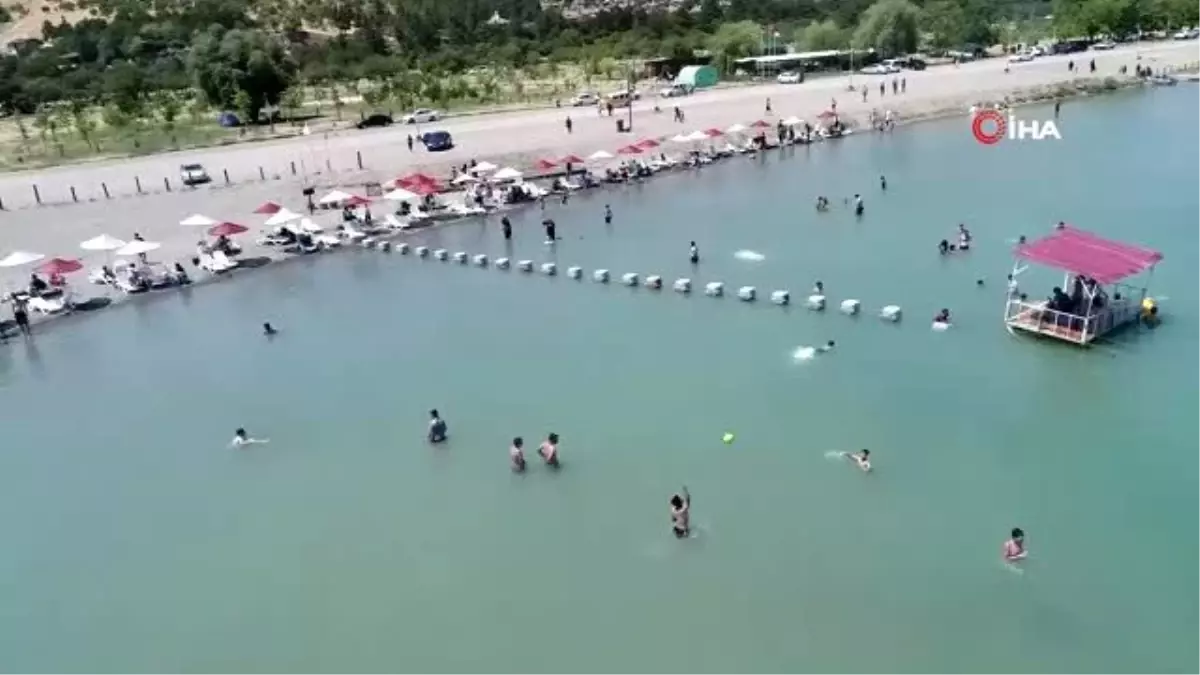 Antalya Degil Elazig Hazar Golu Plaji Doldu Antalya