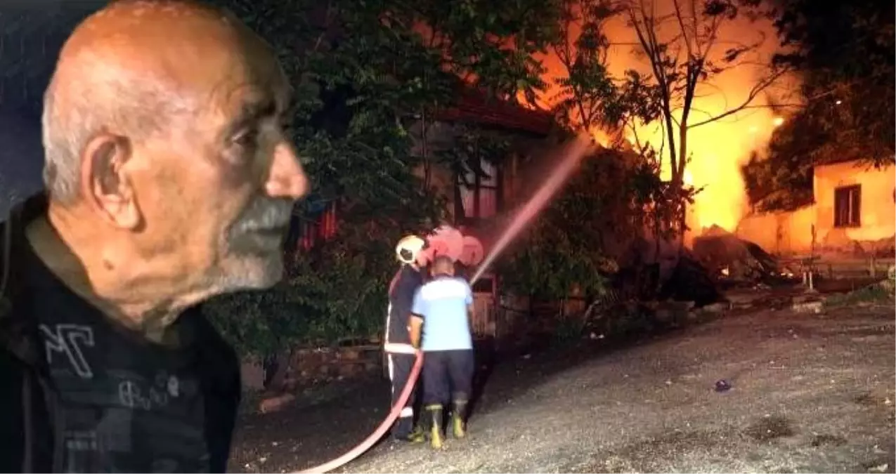 Bahçesinde baktığı kedilerin sesine uyanıp yanmaktan kurtuldu