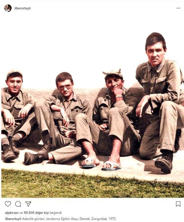 İlber Ortaylı'nın askerlik fotoğrafındaki çarpı işareti sosyal medyada gündem oldu