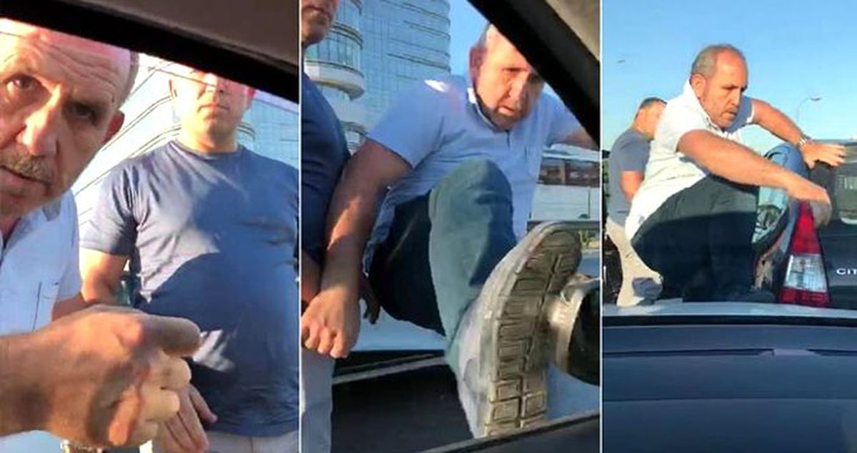 Pendik'te maganda dehşeti! Hamile kadının içinde olduğu araca saldırdı