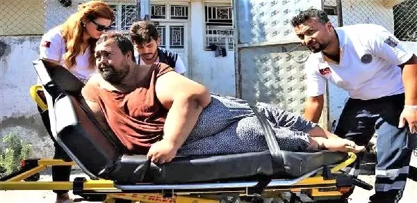 250 kiloluk obezite hastası, bakım yurduna götürüldü