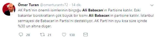 Ali Babacan AK Parti'den istifa etti, sosyal medya sallandı!