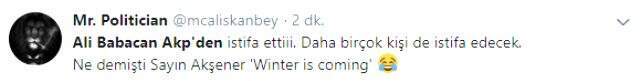 Ali Babacan AK Parti'den istifa etti, sosyal medya sallandı!