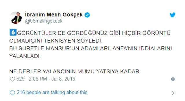 Melih Gökçek'ten çok konuşulacak paylaşım: Kameraları sökmeye gelenler arasında boksörler, güreşçiler var