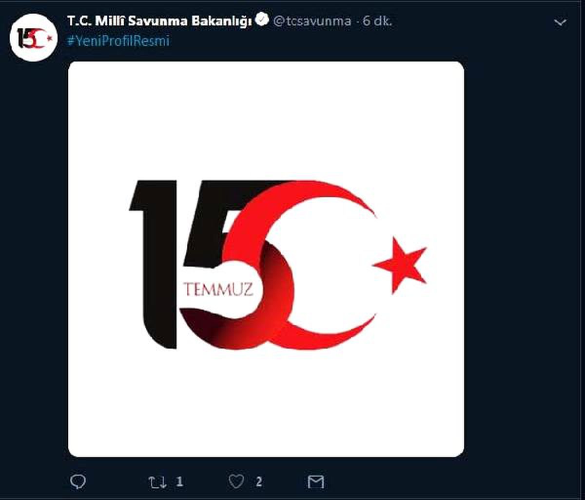 MSB'nin Twitter'daki profil resmi değiştirildi