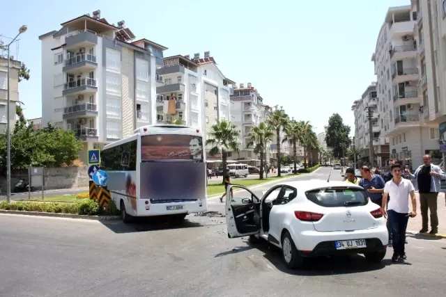 Yolcu minibüsünde panik anları