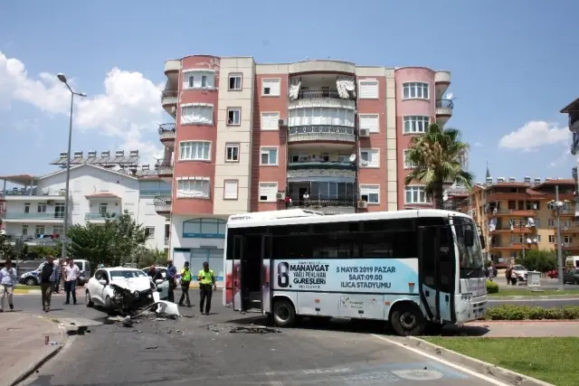 Yolcu minibüsünde panik anları