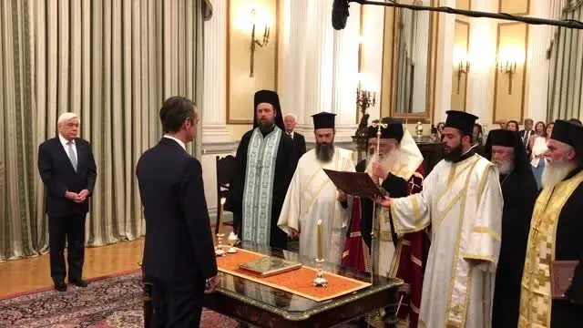 Yunanistan'da yeni başbakan Miçotakis - Yemin töreni Yunanistan'da yeni başbakan Miçotakis - Yemin töreni