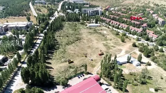 Ankara - ODTÜ'de, ağaçların kesildiği alan havadan görüntülendi Ankara - ODTÜ'de, ağaçların kesildiği alan havadan görüntülendi