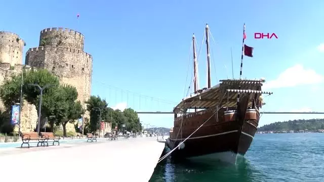 BOĞAZ'DA DİKKAT ÇEKEN GEMİ... KATAR YELKENLİSİ DÜNYA KUPASI TANITIMI İÇİN İSTANBUL'DA BOĞAZ'DA DİKKAT ÇEKEN GEMİ... KATAR YELKENLİSİ DÜNYA KUPASI TANITIMI İÇİN İSTANBUL'DA