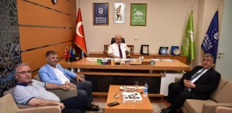 Bursa Kent Konseyi Başkanı Orhan'a tebrik ziyareti sürüyor