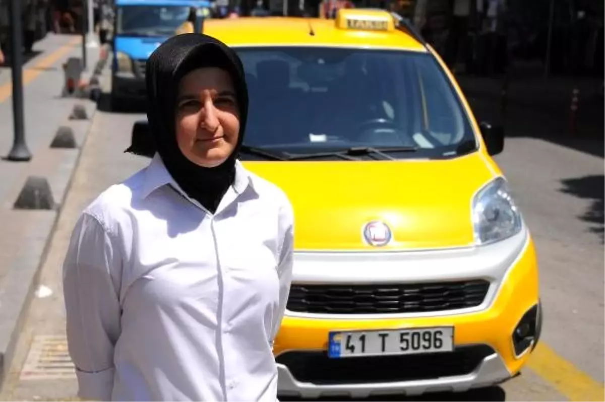 Kadın taksici, erkeklere taş çıkarıyor