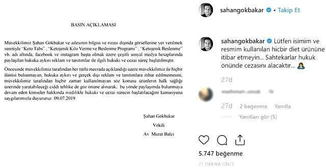 Şahan Gökbakar, ismini kullanan firmalar için düğmeye bastı!