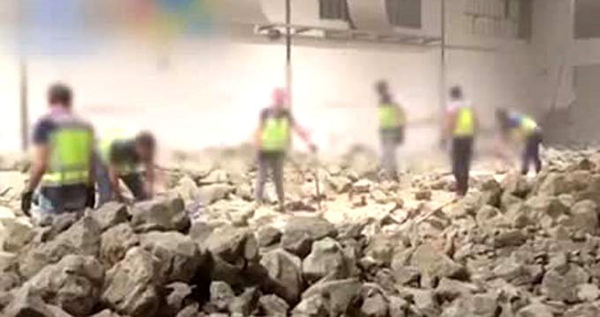 Çekiçle kırılan kayaların içinden 785 kilo uyuşturucu çıktı