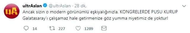 Galatasaray Divan Kurulu Üyesi Hayri Kozak'tan UltrAslan'a: Sıkıysa gelin öldürün beni