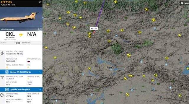 Rusya'dan gelen gizemli askeri uçak Malatya'ya indi