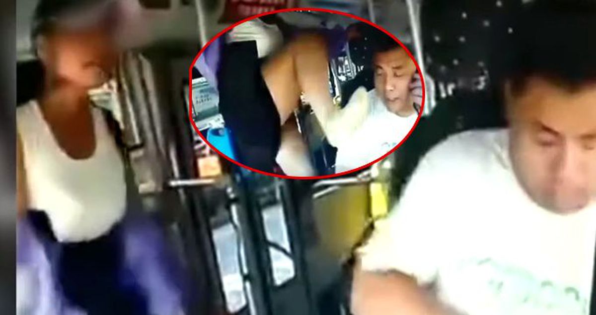 Sinirlenen kadın yolcu otobüs şoförüne saldırdı!