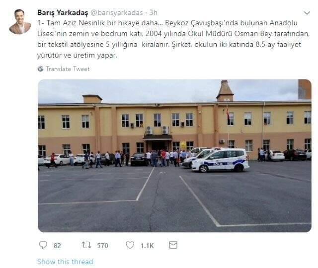 Skandal iddia: Okul müdürü Beykoz Anadolu Lisesi'ni kiraya verdi!