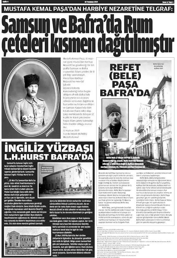 Bafralılardan 100. yıl gazetesine yoğun ilgi Bafralılardan 100. yıl gazetesine yoğun ilgi