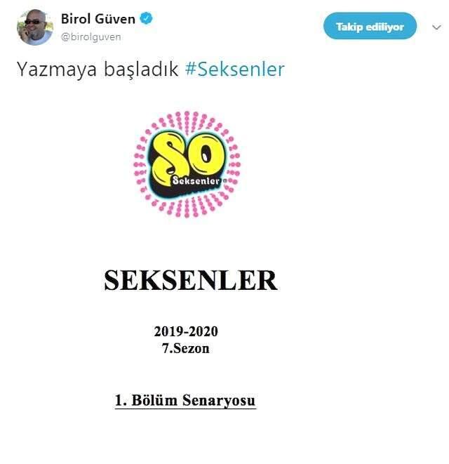 Birol Güven, Seksenler dizisinin geri döneceğini duyurdu