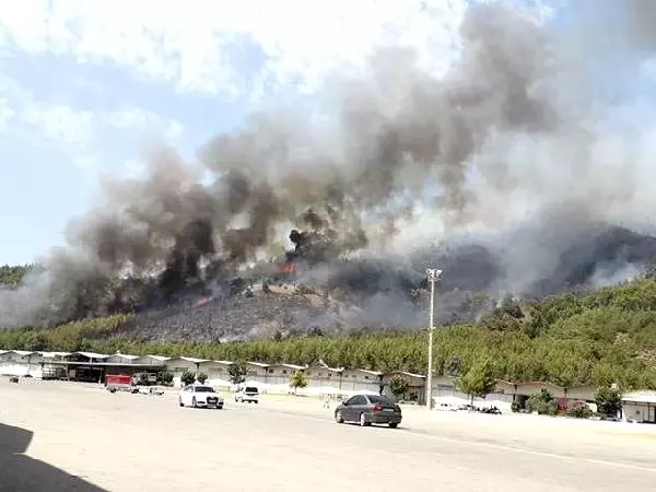 Fethiye'de ormanlık alanda yangın çıktı Fethiye'de ormanlık alanda yangın çıktı