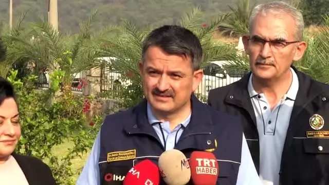 Muğla'daki orman yangını - Tarım ve Orman Bakanı Pakdemirli