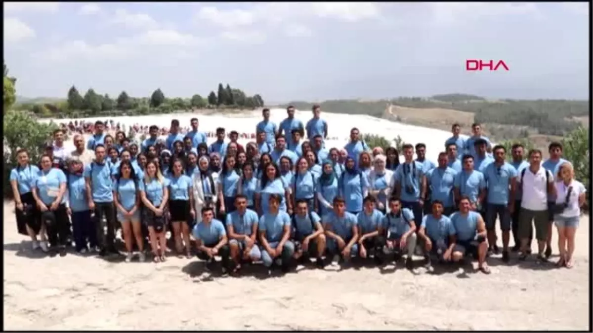 Şehit ve gazi çocukları Pamukkale'yi gezdi