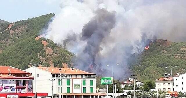 Son dakika! Fethiye'de ormanlık alanda yangın çıktı