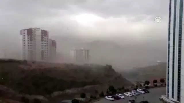 Tokat'ta kuvvetli rüzgar etkili oldu