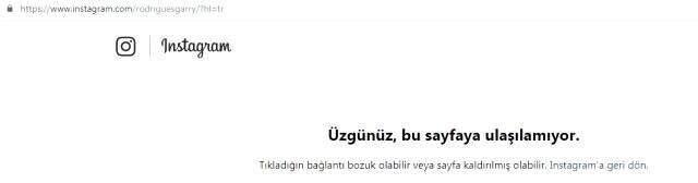 Garry Rodrigues'e büyük şok! Instagram hesabı kapatıldı