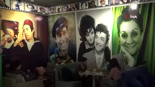 Yeşilçam'ın sanatçıları bu kafede yaşatılıyor Yeşilçam'ın sanatçıları bu kafede yaşatılıyor