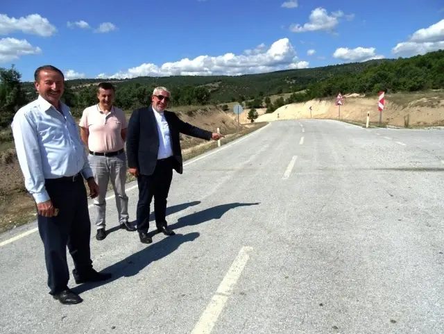 İşte CHP'li Kasap'ın 'asfaltsız' dediği yol İşte CHP'li Kasap'ın 'asfaltsız' dediği yol