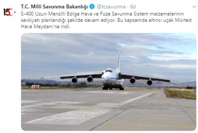 S-400 teslimatında 3. gün: Altıncı uçak indi