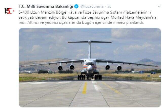 S-400 teslimatında 3. gün: Altıncı uçak indi