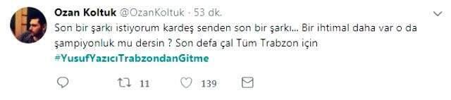 Trabzonsporlu taraftarlar, Yusuf Yazıcı'nın takımdan ayrılmasını istemiyor!