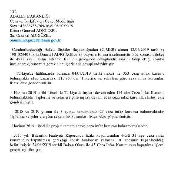 Adalet Bakanlığı 88 bin kapasiteli, 137 yeni cezaevi yapıyor