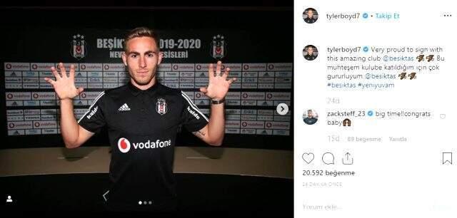 Beşiktaş'ın yeni transferi Tyler Boyd: Çok gururluyum