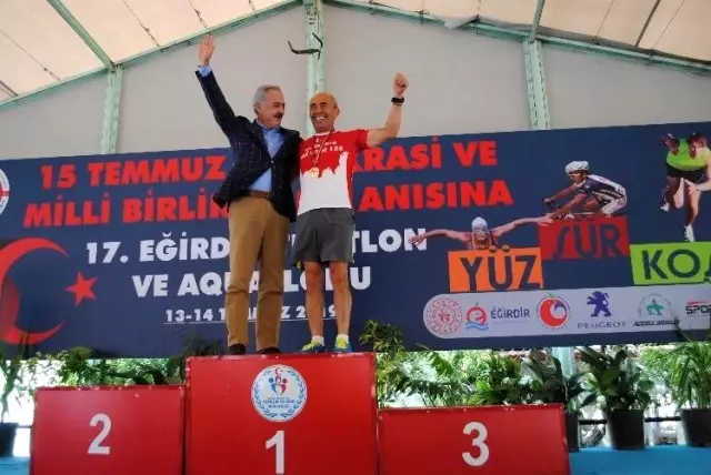 Eğirdir Triatlonu nefesleri kesti