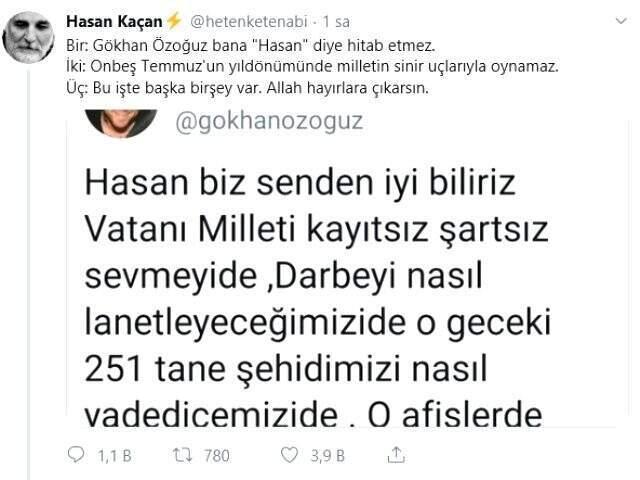 Şarkıcı Gökhan Özoğuz ve Hasan Kaçan arasındaki tartışma devam ediyor