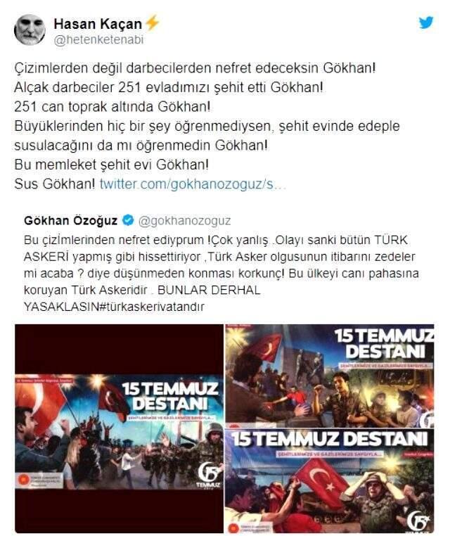 Şarkıcı Gökhan Özoğuz ve Hasan Kaçan arasındaki tartışma devam ediyor
