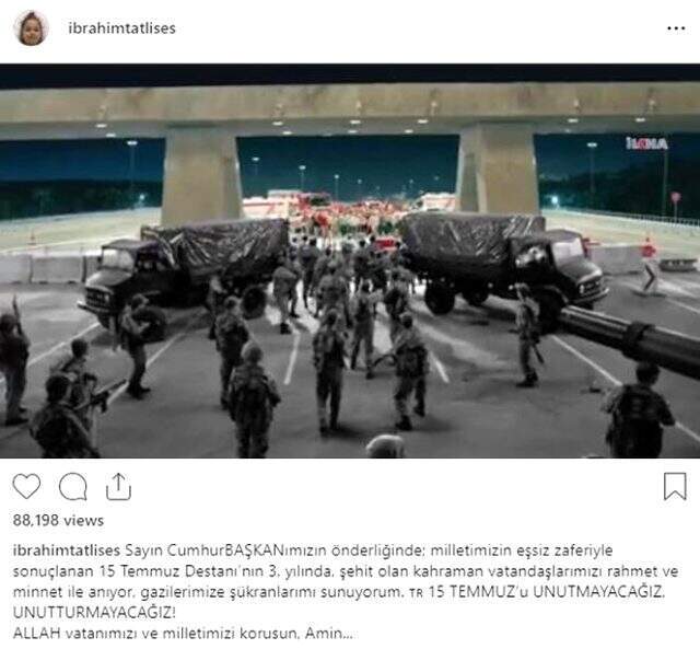 Ünlü isimlerden 15 Temmuz paylaşımları