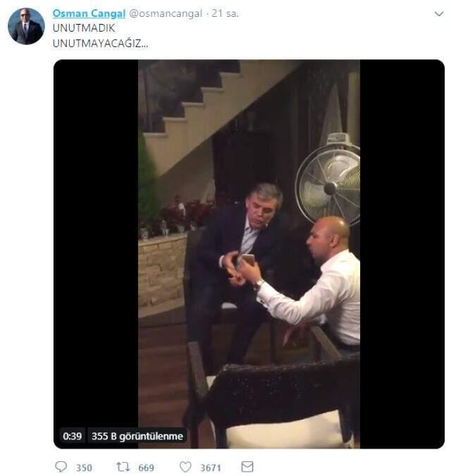 Abdullah Gül'ün 15 Temmuz gecesi görüntüleri yeniden gündem oldu