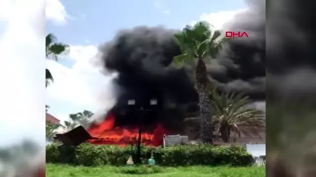 ANTALYA Kemer'de metruk binada çıkan yangında bir kişi yanarak öldü-2