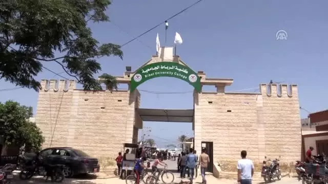 Gazzeli subayların mezuniyet töreni