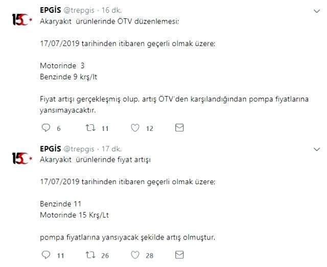 Son Dakika! Araç sahipleri dikkat! Benzin ve motorine zam geldi