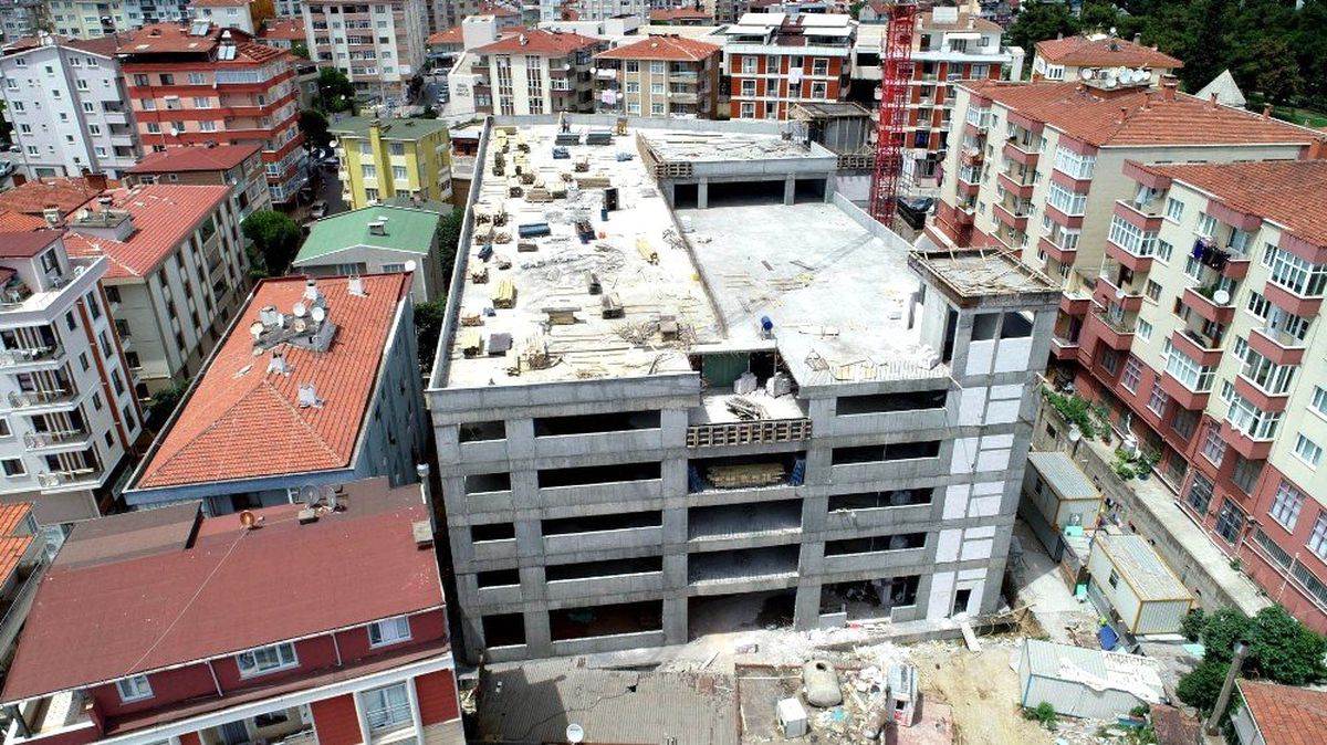 Gebze'deki 7 katlı otoparkın tüm katları göründü