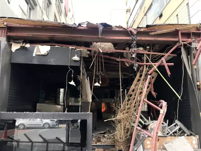 (Özel) Nişantaşı'nda 23 yıldır faaliyet gösteren kafeterya belediye ekipleri tarafından yıkıldı