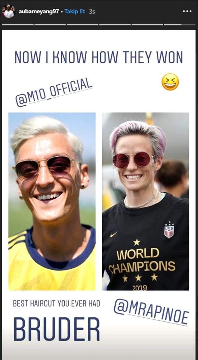Yıldız oyuncu Mesut Özil'in yeni tarzıyla dalga geçti