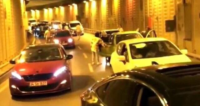 İstanbul'da magandalar tünel kapatıp havaya ateş açtı!